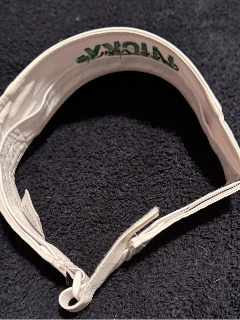 Women’s White Visor with 